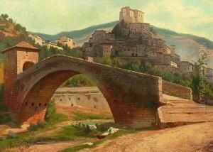 Vorn Die Bogenbrucke Uber Den
Anio-fluss. L. U. Subiaco 5.10. 63 Datiert. Rucks. Auf Klebezetteln
Bezeichnet Vorn Die Bogenbrucke Uber Den
Anio-fluss. L. U. Subiaco 5.10. 63 Datiert. Rucks. Auf Klebezetteln
Bezeichnet