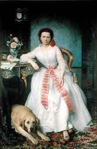 Josephine Bowes 1825-74 by Antoine or Tony Dury