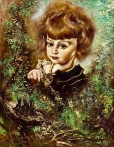 Madchenportrat Der Comtesse D'arfeuille Mit Vogelnest