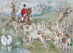 Cavaliere Alla Caccia D""""inseguimento by Anton Romako