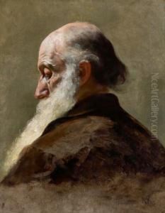 Bartiger Alter Mann by Anton Romako
