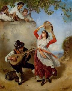 Romische Tanzerin by Anton Romako