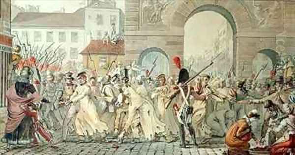 Russian Prisoners Paraded on the Boulevard Saint Martin after the Battle of Montmirail - view 1