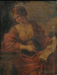 The Cumaean Sybil. by Giovanni Francesco Romanelli