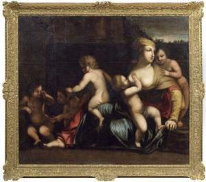 Caritas by Giovanni Francesco Romanelli
