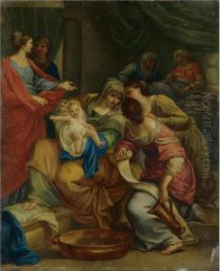 The Birth Of St. John The Baptist by Giovanni Francesco Romanelli