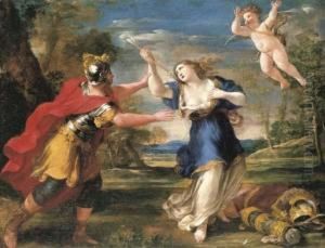 Rinaldo And Armida by Giovanni Francesco Romanelli