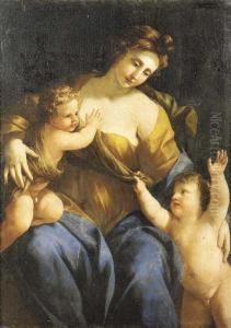 Allegoria Della Carita by Giovanni Francesco Romanelli