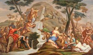 Mose Fa Scaturire L'acqua Dalla Roccia by Ettore Romano