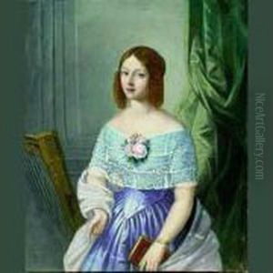 Portrait De Jeune Femme En Buste by Adele Romanee Romany