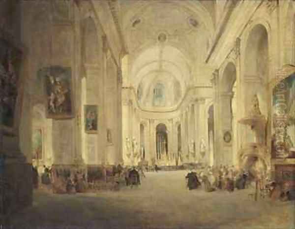 Interior of St Sulpice Paris - view 1