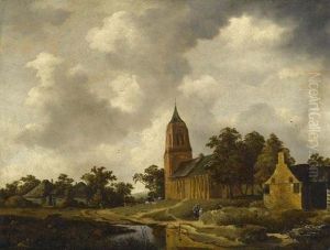 Landschaft Mit Kirche.