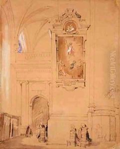 The Tomb of Hendrick van Balen 1575-1632 Antwerp by John Scarlett Davis