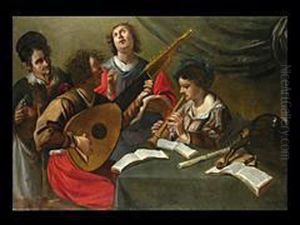 Musizierende Gesellschaft by Salomon Rombouts