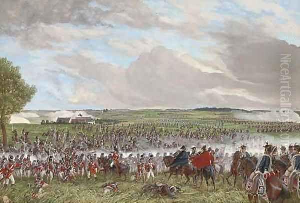 The battle of Waterloo - view 1