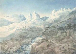 The valley of the Bestonica, Corsica by Lady Sophia Dunbar