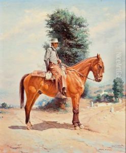 "jinete Andaluz" by Julio Romero De Torres