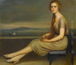 La Nina De La Trenza by Julio Romero De Torres