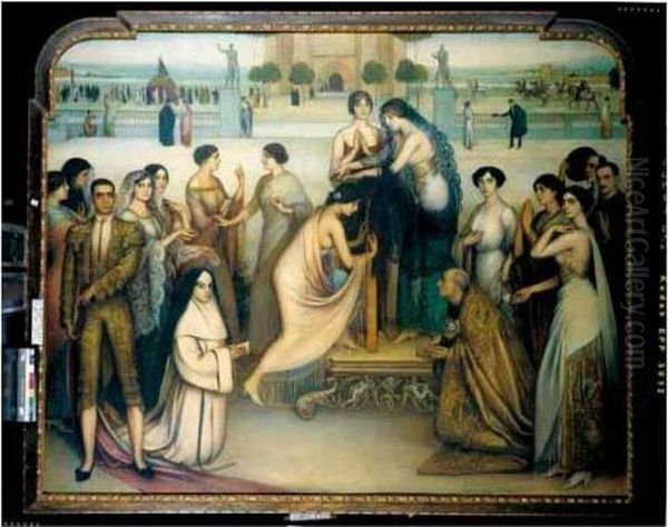 La Consagracion De La Copla by Julio Romero De Torres