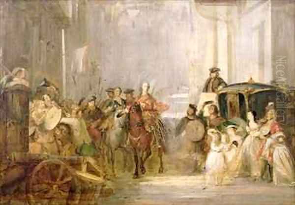 Prince Charles Edward Stuart 1720-88 Entering Edinburgh - view 1