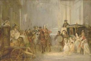 The entrance of Prince Charles Edward Stuart (1720-1788) to Edinburgh sketch