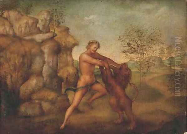 Hercules and the Nemean Lion - view 1