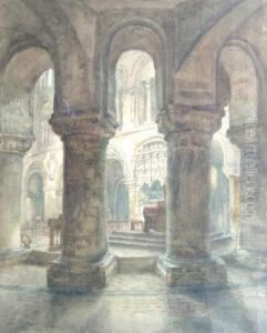 'interior, St Bartholemew's, Smithfield, London
