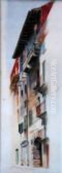 A Narrow House In An Italian Street - view 1