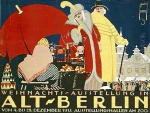 German advertisement for a Christmas fair in Berlin by Ernst Deutsch-Dryden