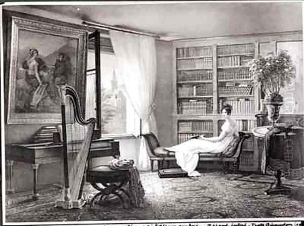 Madame Recamier 1777-1849 at the Abbaye aux Bois 1810-44 - view 1