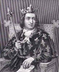 Charles V called the Wise 1337-80 King of France by Francois Louis Dejuinne
