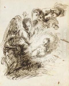 L'enfant Jesus Dans Sa Creche