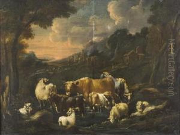 Paesaggio Con Armenti E Gregge - view 1