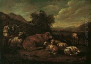 Sudliche Landschaft Mit by Johann Melchior Roos