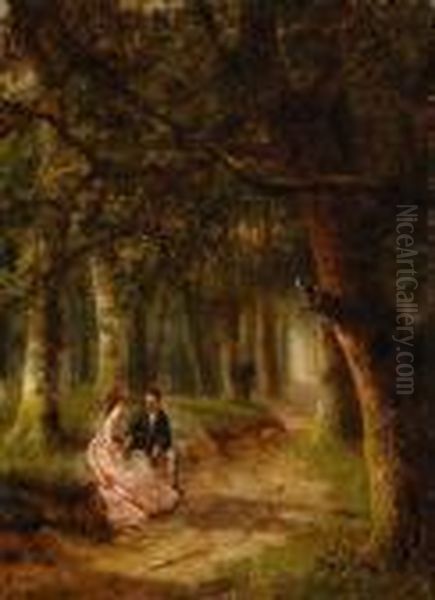 Two Lovers In A Forest - view 1