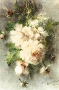 Peonies In Bloom by Margaretha Roosenboom