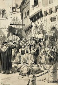 Cenas Da Historia De Portugal - A Expulsao Dos Judeus by Alfredo Roque Gameiro