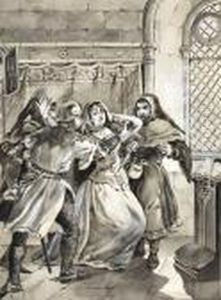 O Assasinio De Ines De Castro by Alfredo Roque Gameiro