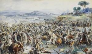 Cena Da Batalha De Montes Claros Em 1665