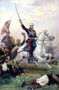 General MD Skobelev in the Russian Turkish War by Nikolai Dmitrievich Dmitriev-Orenburgsky