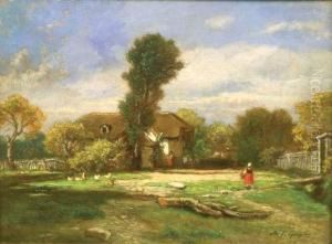 Les Fermieres by Camille-Joseph-Etienne Roqueplan