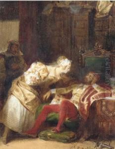The Return Of Don Quixote After His Second Escapade by Camille-Joseph-Etienne Roqueplan
