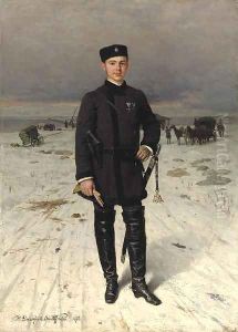 Portrait of a Russian volunteer