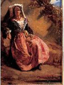 Paysanne Italienne by Camille-Joseph-Etienne Roqueplan