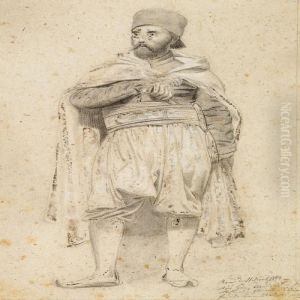 An Oriental In Flowing Robes by Martinus Rorbye
