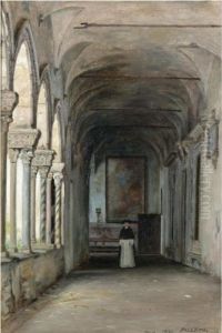 Munk I Kloster (monk In A Cloister) by Martinus Rorbye