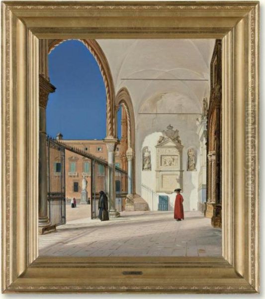 The Porch Of The Metropolitan Church In Palermo - view 1