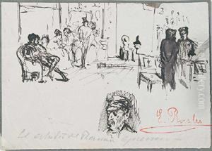 Lote De Tres Dibujos