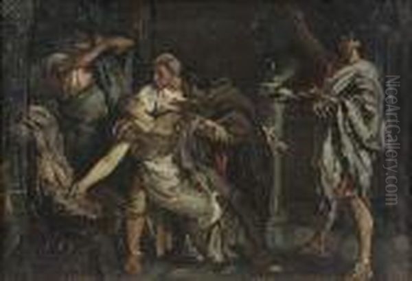 Boceto De La Muerte De Lucrecia, C.1866 - view 1