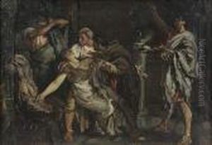 Boceto De La Muerte De Lucrecia, C.1866